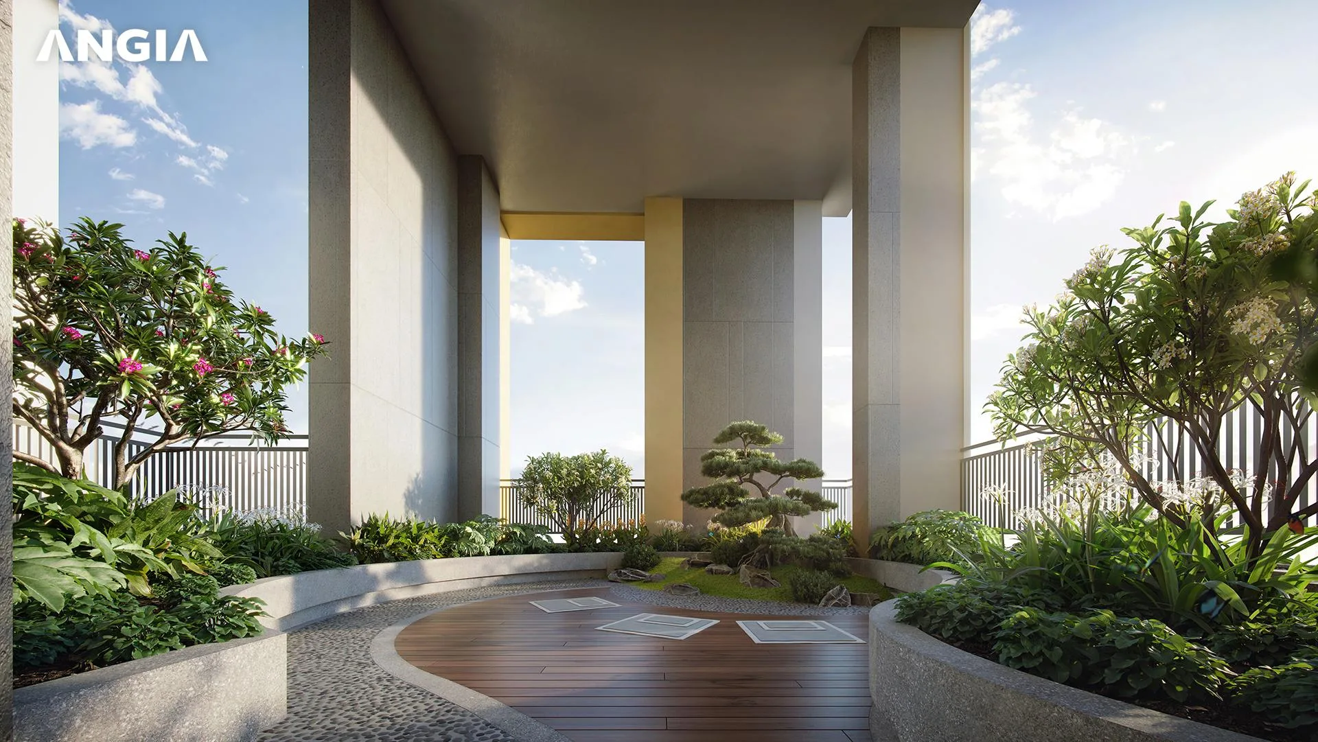 Vườn thiền trên không, tiện ích ghi trong phụ lục hợp đồng mua bán The Gió Riverside