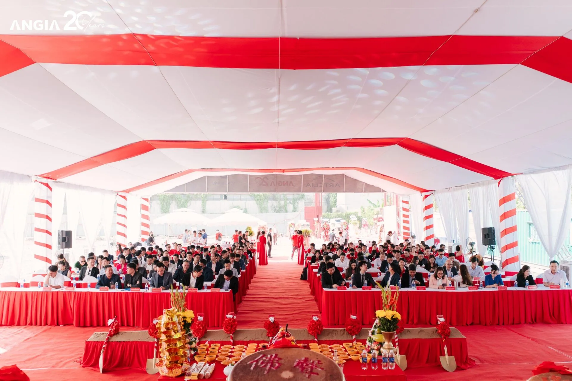 Lãnh đạo An Gia và các đối tác tại lễ động thổ