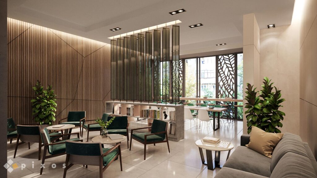 Mảng xanh & đường dạo bộ nội khu River Collection